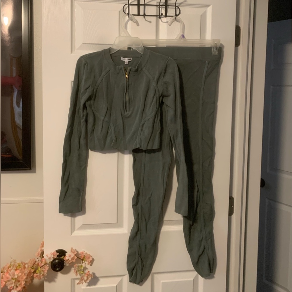 Fashion Nova Green Two-Piece Set